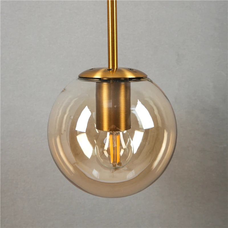 applique murale led vintage post-moderne boule de verre nordique - vue 4 sur 15