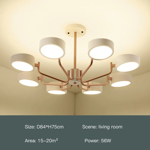 lustre moderne simple pour éclairage intérieur design élégant - vue 19 sur 18