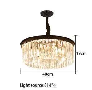 lustre en cristal suspendu pour éclairage intérieur design élégant - vue 21 sur 22