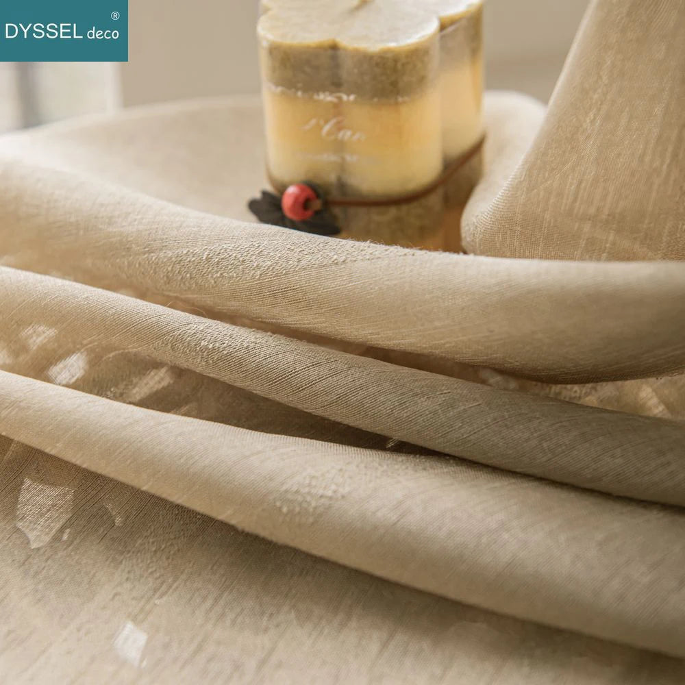 Voilage rayé style europeen americain pour salon chambre - vue 3 sur 8