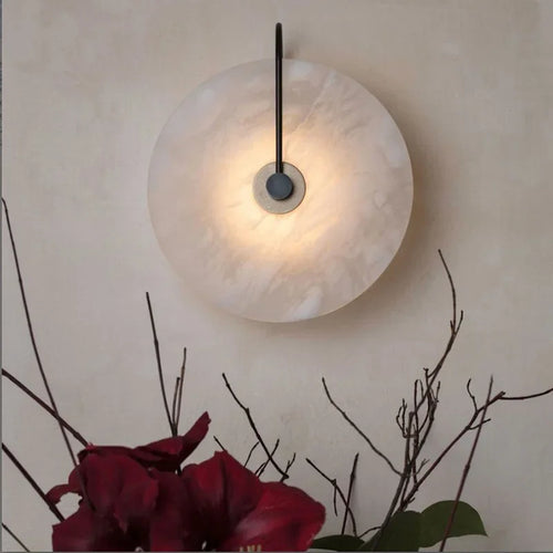 Applique murale LED marbre moderne luxe noir or - vue 2 sur 11