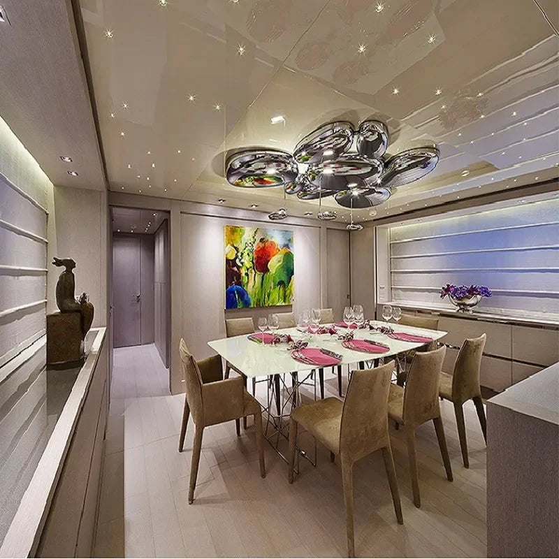 plafonnier led design moderne simple luminaire décoratif intérieur - vue 3 sur 8