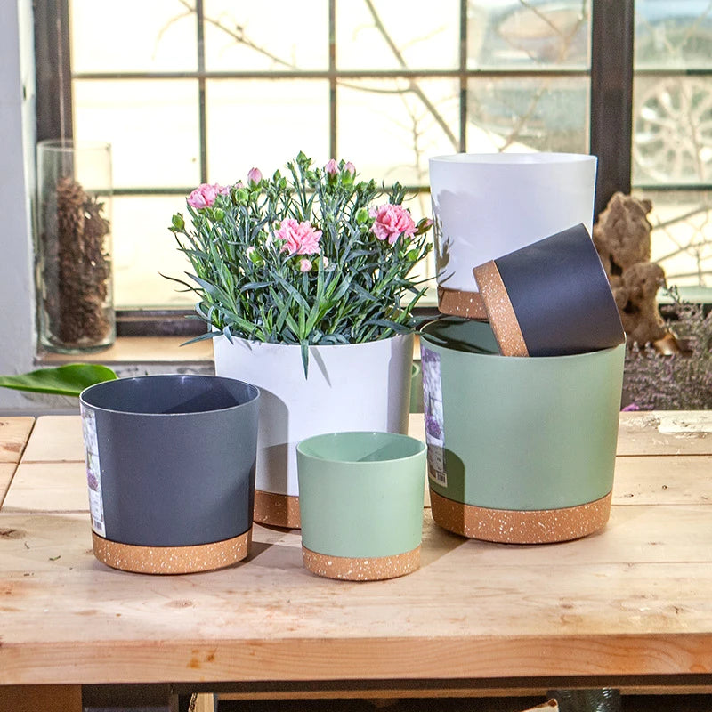 pots de fleurs automatiques avec soucoupe pour jardin et plantes - vue 2 sur 15