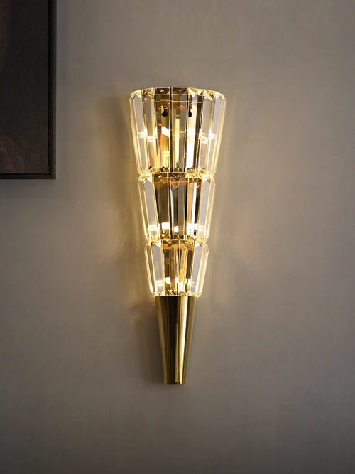 applique murale led en cristal pour décoration moderne et élégante - vue 2 sur 8