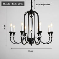 lustre rétro en cristal avec lampes led pour salon luxueux