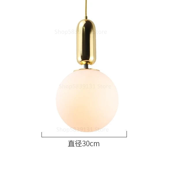 boule de verre moderne suspension lumières led éclairage intérieur décoratif - vue 19 sur 22