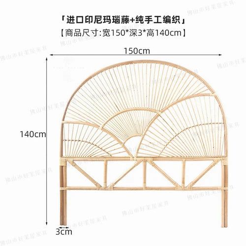 coussin en rotin pour lit et petit déjeuner style japonais - vue 12 sur 13