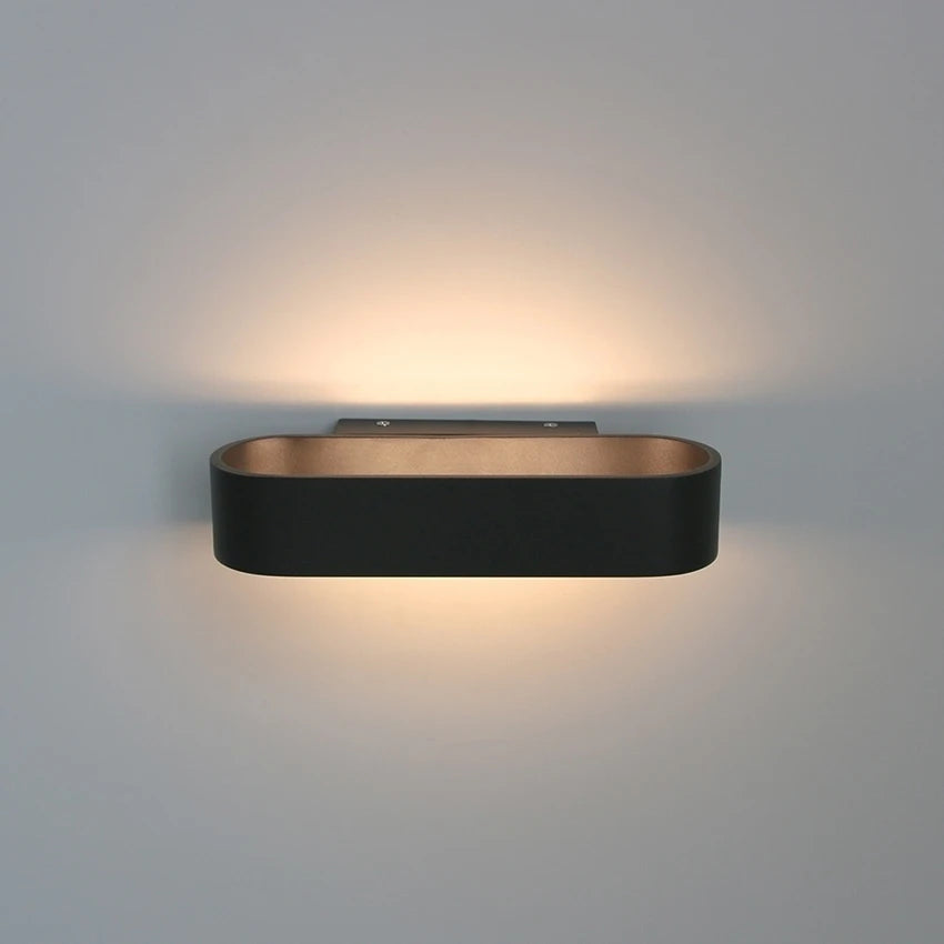 Aluminum LED Wall Lamp, Modern and Minimalist Indoor Lighting, Bedside Decorative Lamp, Corridor Wall Lamp, 12W - vue 8 sur 8