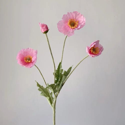 fausses fleurs de pavot en soie pour décorations de mariage et fêtes - vue 27 sur 29