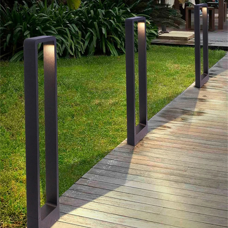 LED10W éclairage pelouse lampe extérieure étanche IP65 en alliage d'aluminium de Style chinois en forme d'arc parc Villa jardin paysage décoration