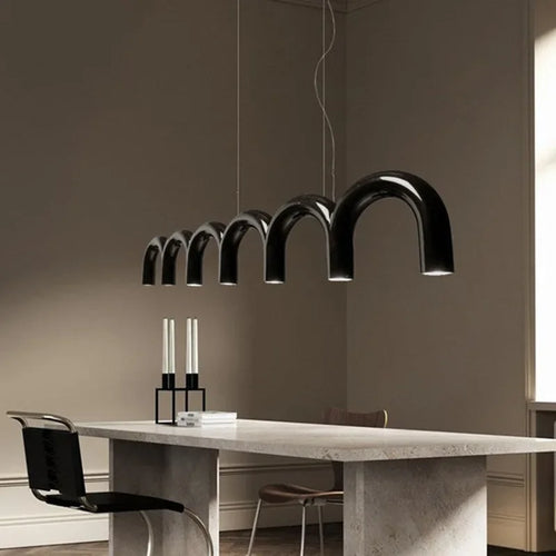 lustre led minimaliste moderne pour tables alimentaires design luminaire - vue 2 sur 14