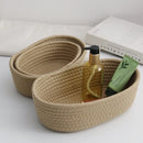 paniers de rangement en corde de coton nordique pour organisation