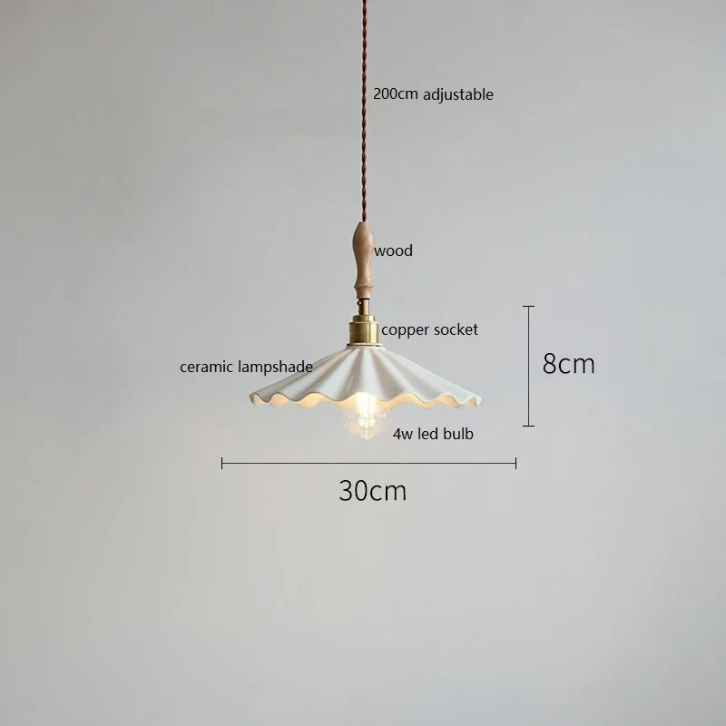suspension LED en céramique conique design - vue 3 sur 29