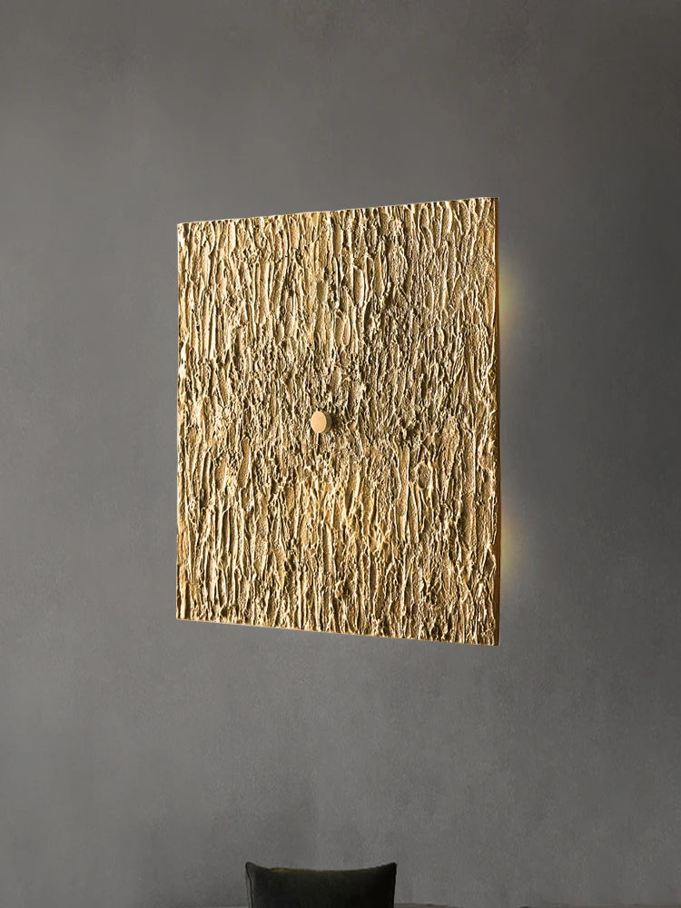Moderne Vouvray carré RH cuivre applique salon fond mur villa entrée chambre lampe de chevet haut de gamme art applique - vue 3 sur 9