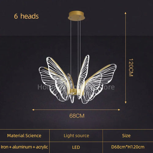 lustre nordique moderne à led design créatif décoratif - vue 9 sur 9