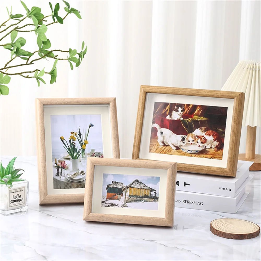 cadre photo en bois pour portraits famille mariage et voyage - vue 4 sur 9