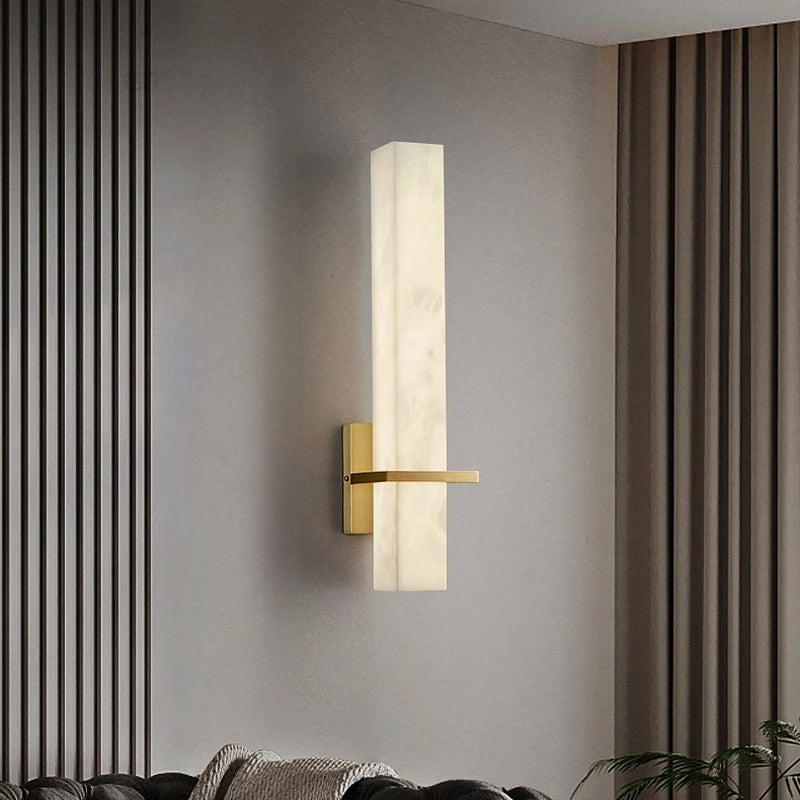 applique murale de luxe en cuivre et marbre pour intérieur élégant - vue 4 sur 7