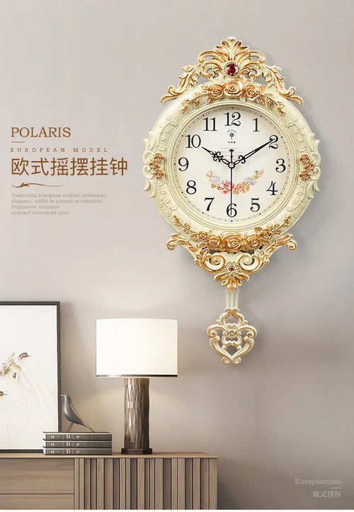 horloge murale de luxe silencieuse style moderne pour décoration intérieure - vue 7 sur 11