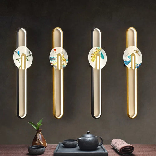 applique murale moderne de style chinois créatif et élégant - vue 3 sur 16