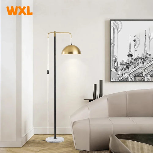 Modern marble LED floor lamp Creative living room, bedroom, study, hotel floor lamp Warm light bedside decorative lamp - vue 3 sur 7