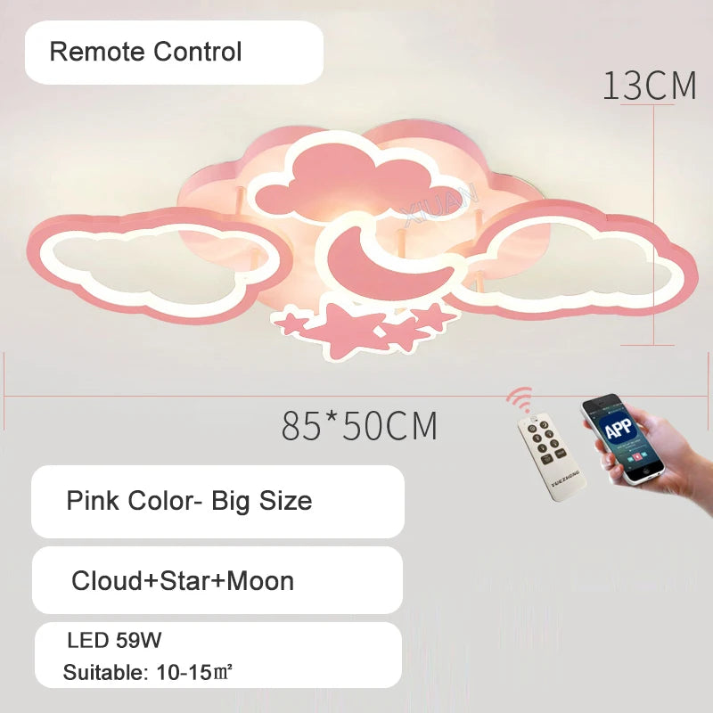 Plafonniers pour chambre d'enfant Pépinière LED Princesse Bébé - vue 10 sur 25