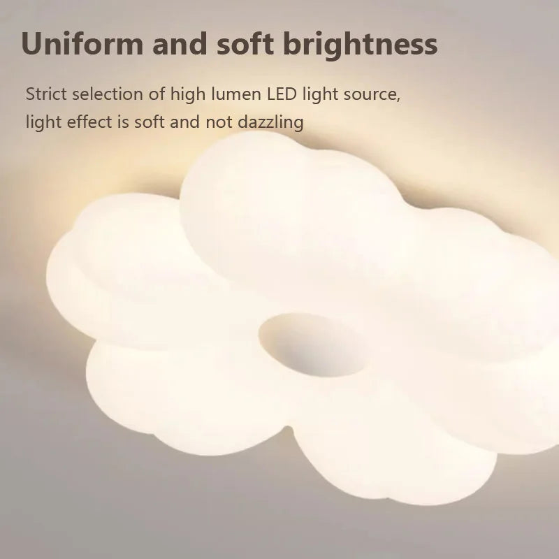 plafonnier moderne led forme de fleur pour décoration intérieure intelligente - vue 6 sur 8