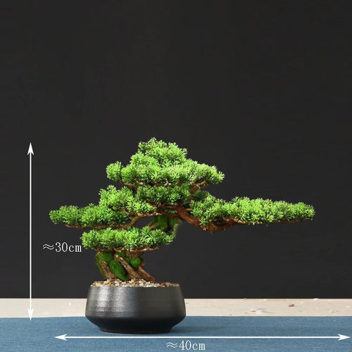 faux arbre bonsaï décoratif pour salon et aménagement paysager - vue 10 sur 36