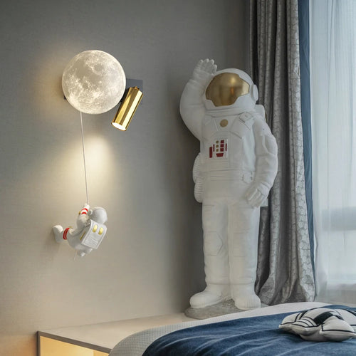 applique murale moderne à deux têtes design créatif pour intérieur - vue 2 sur 11