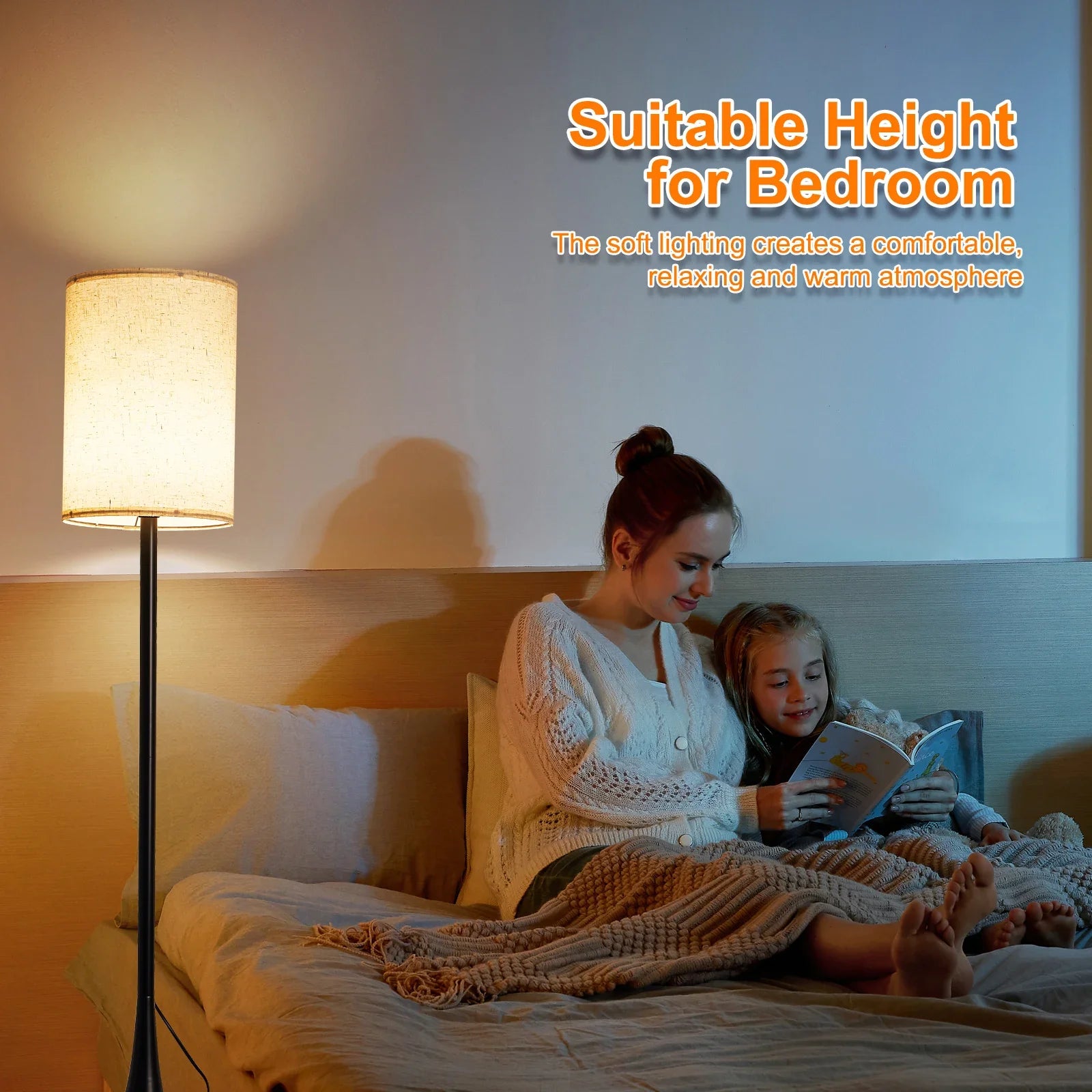 lampe de sol led design goutte d'eau avec variateur 3 couleurs - vue 4 sur 7