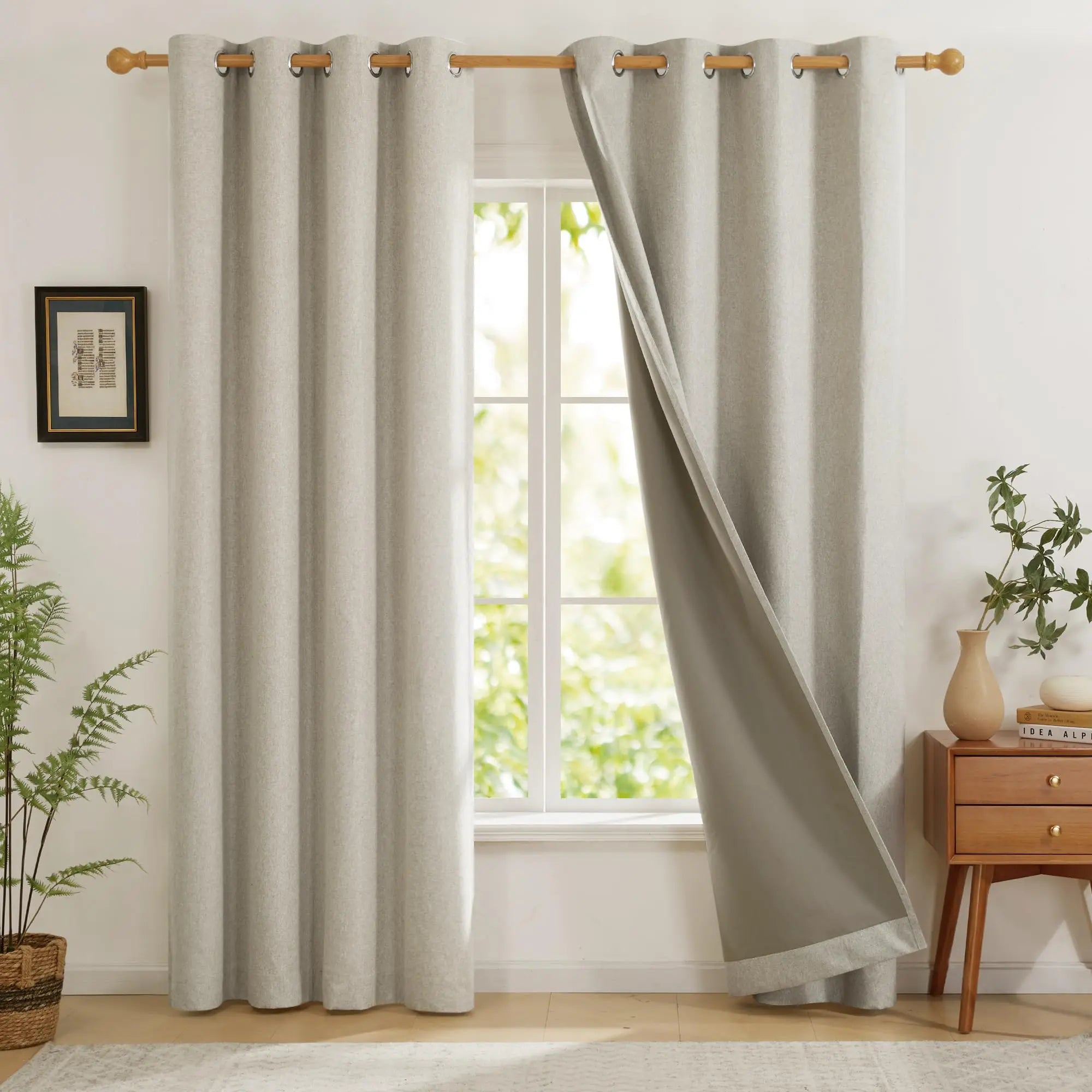 Rideau occultant sur mesure extra long antibruit moderne - vue 4 sur 10