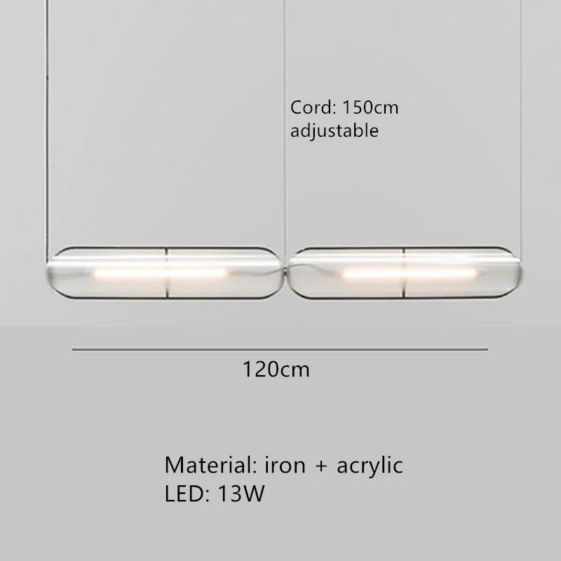suspension led moderne réglable pour intérieur et décoration - vue 8 sur 12