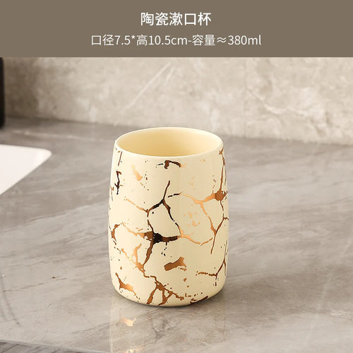 tasse en céramique marbrée haut de gamme pour couples décorative - vue 12 sur 26