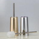 brosse de toilette à long manche poils souples sans impasse