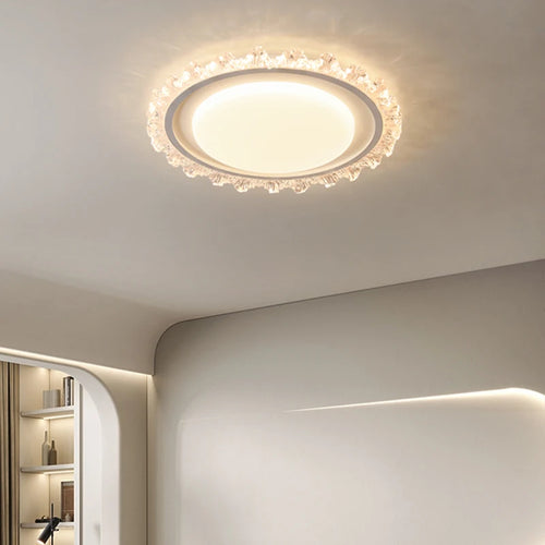 plafonnier moderne en cristal pour éclairage décoratif élégant - vue 4 sur 18
