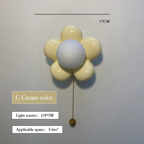 lustre moderne à pétales pour chambre d'enfant - vue 12 sur 17