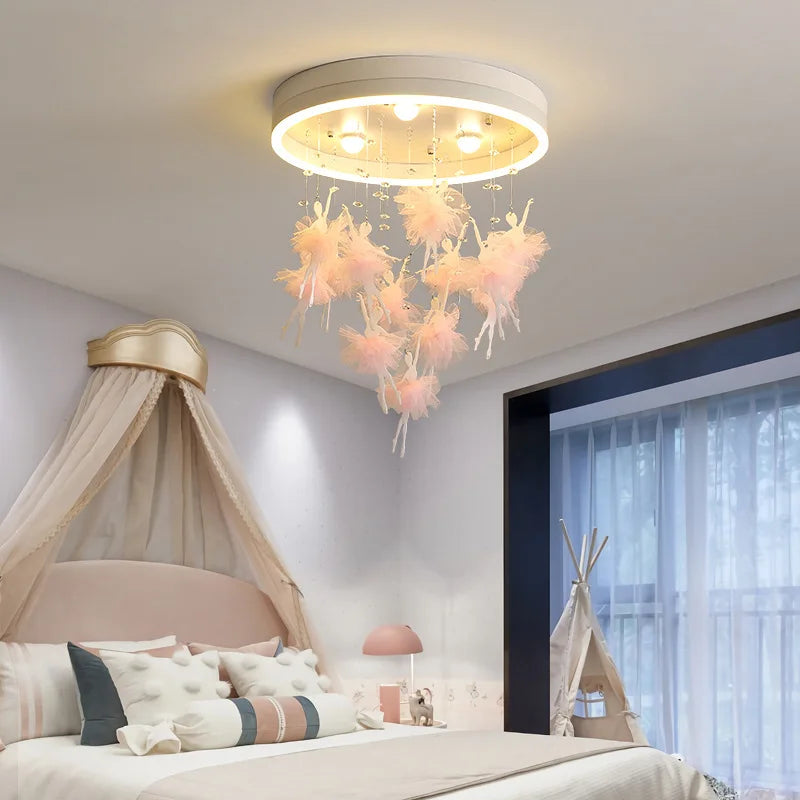 plafonnier led créatif nordique pour éclairage chaleureux et romantique - vue 4 sur 11