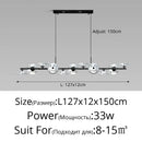 suspension moderne minimaliste en verre et éclairage led créatif