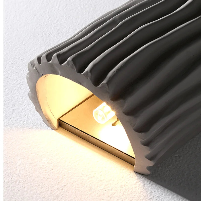 lampe d'ambiance artistique grille nordique en résine led rétro - vue 6 sur 10