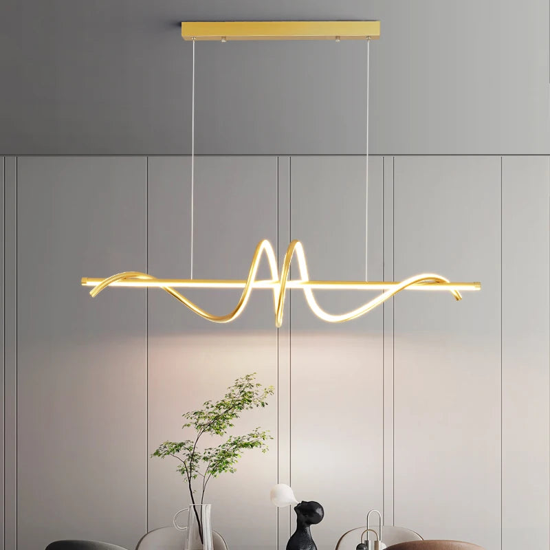 suspension moderne à led au design minimaliste élégant - vue 4 sur 18