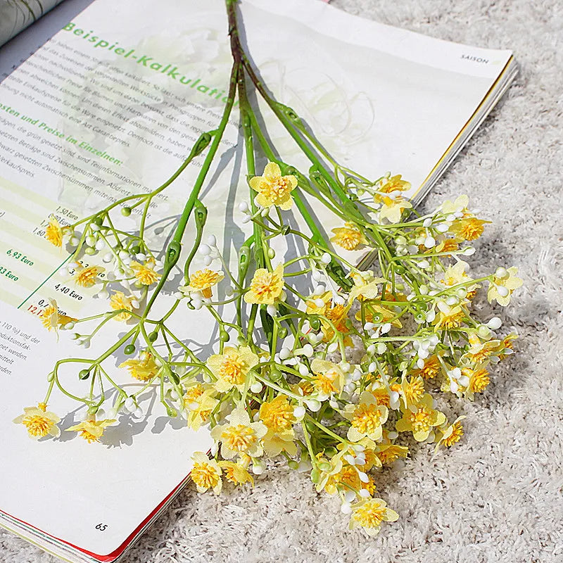 gypsophile fleurs artificielles pour mariage décoration florale 2024 - vue 9 sur 12