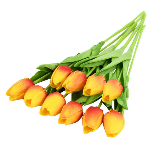 lot de 10 tulipes artificielles pour décoration de mariage et jardin - vue 32 sur 33