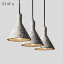 suspension en terrazzo style industriel rétro pour éclairage créatif