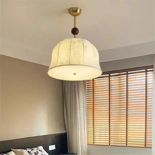 plafonnier en tissu style japonais pour un éclairage élégant - vue 2 sur 11