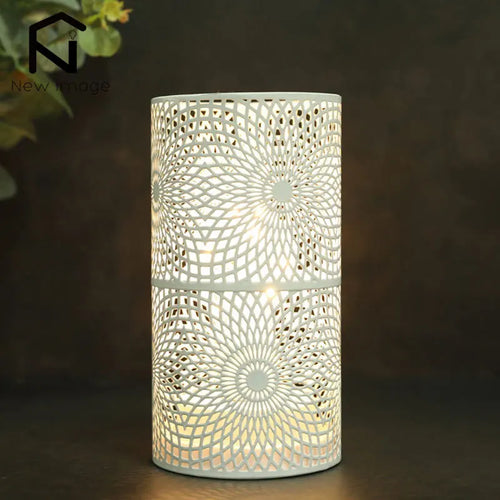 lot de 2 lampes cylindriques modernes pour décoration et éclairage intérieur - vue 4 sur 7
