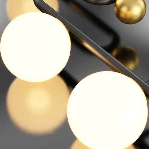 suspension moderne en forme de boule de verre décorative - vue 6 sur 10