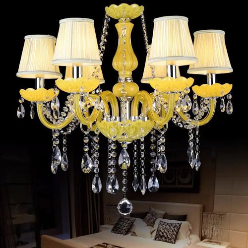 lustre en cristal fantaisie pour mariage moderne élégant - vue 13 sur 13