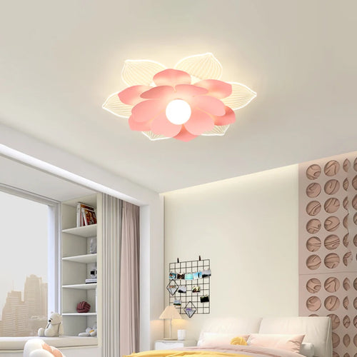 plafonnier moderne à fleurs en pétales pour décoration intérieure - vue 2 sur 10