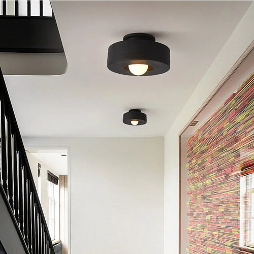 Nordique Wabi Sabi couloir Led plafonniers chambre E27 Led plafonnier moderne Lustre décor à la maison plafonnier luminaires - vue 4 sur 8