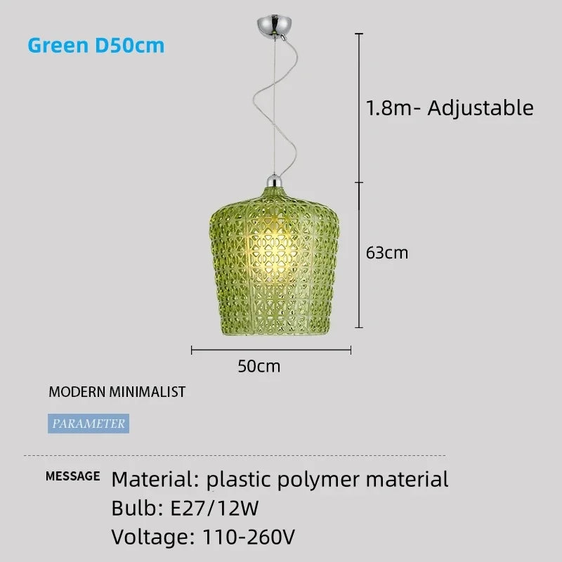 lustre moderne en acrylique pour décoration intérieure élégante - vue 10 sur 16