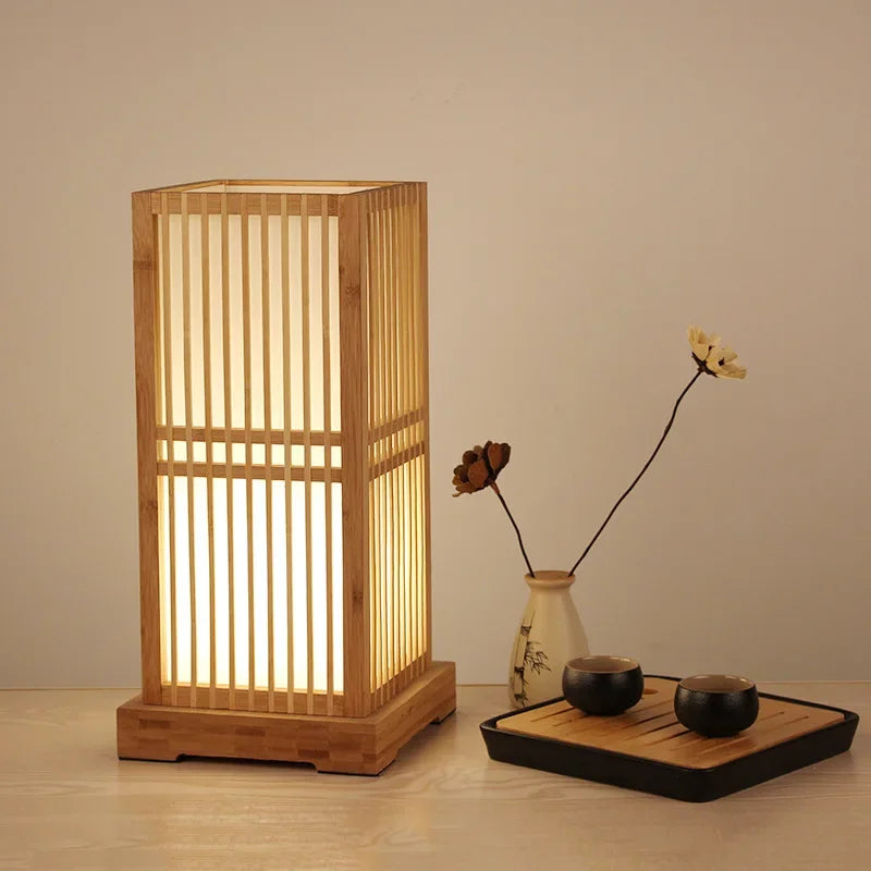 Lampe de Table japonaise Tatami Club Zen - vue 2 sur 13